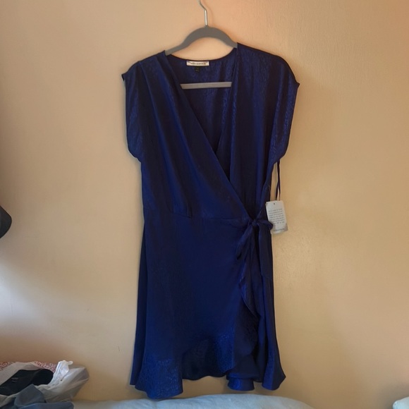 Tash+Sophie Sapphire Mini Wrap Dress - Picture 3 of 6